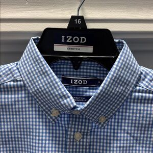 NWT IZOD Boys 16 Dress Shirt Stretch Extensible